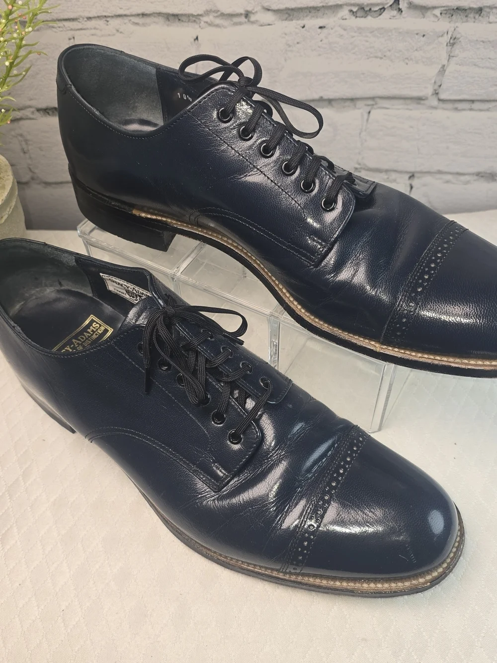 Stacy Adams polished leather